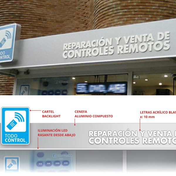 Detalle cenefa Montevideo Shopping